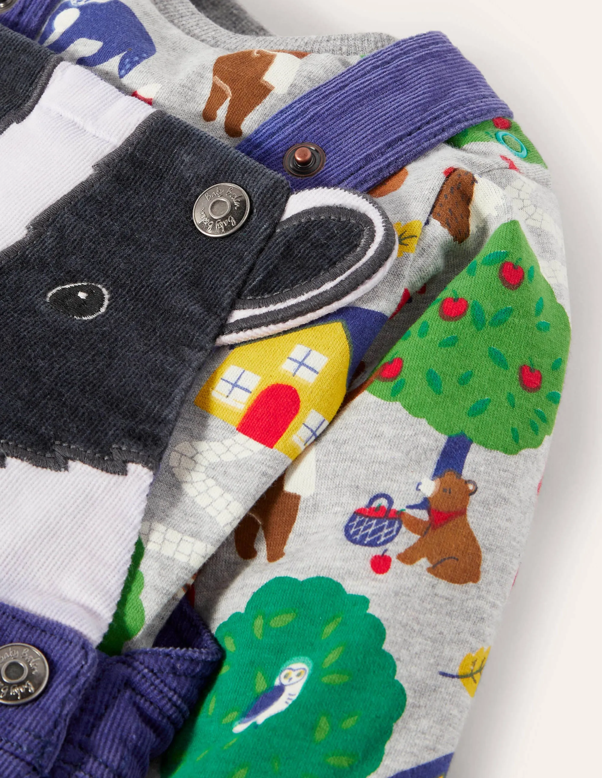 Badger Dungaree Set-Starboard Blue Badger