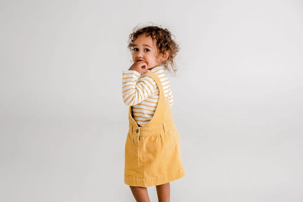Breton Stripe L/S Top, Ochre