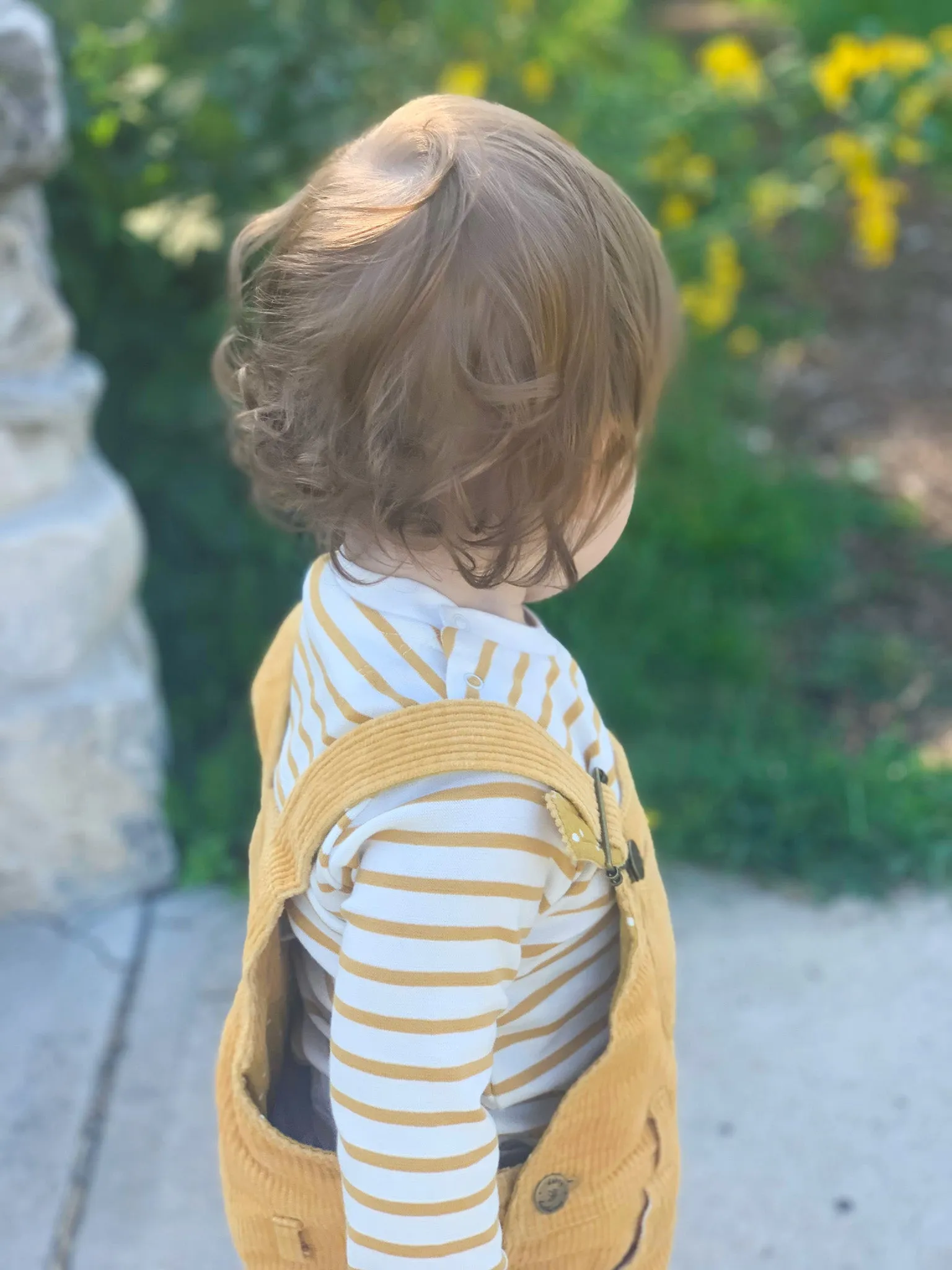 Breton Stripe L/S Top, Ochre