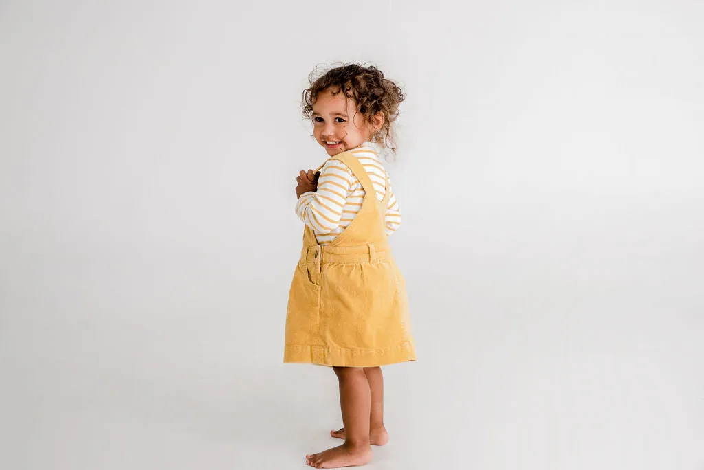 Breton Stripe L/S Top, Ochre