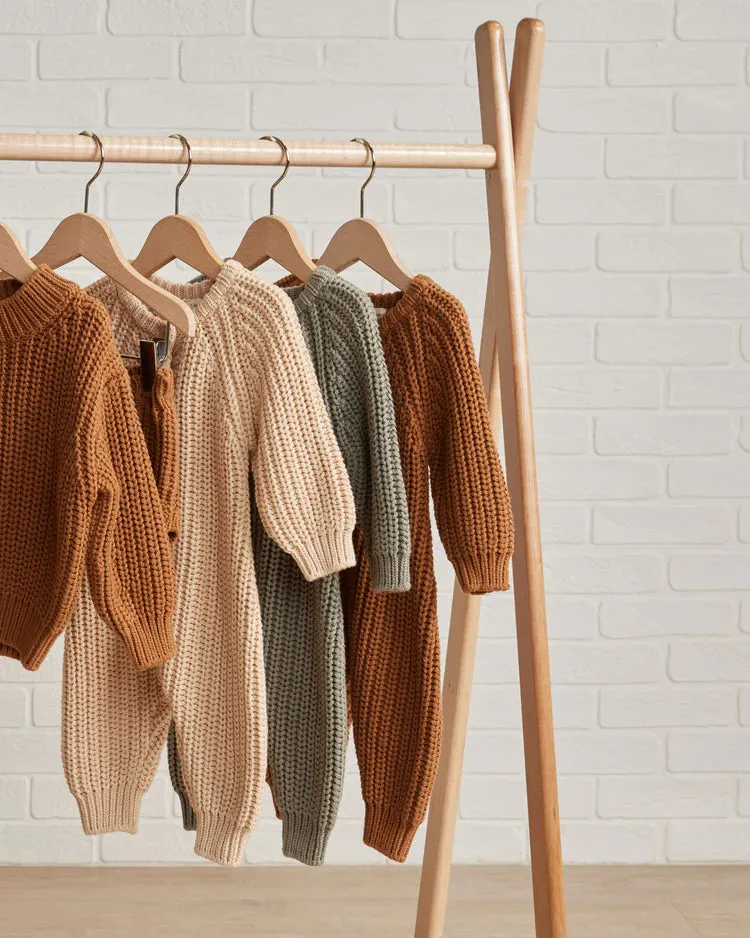 Chunky Knit Jumpsuit | Cinnamon