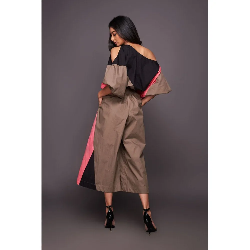 Deepika Arora Black Top with Flared Pants (Set of 2)