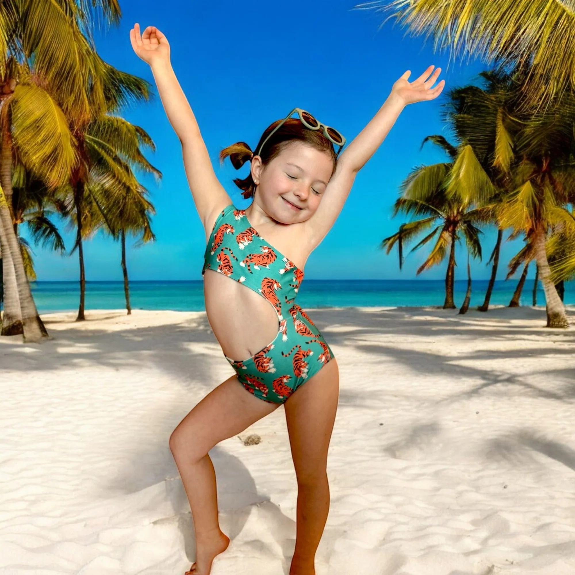 Easy Tiger Reversible Swimsuit