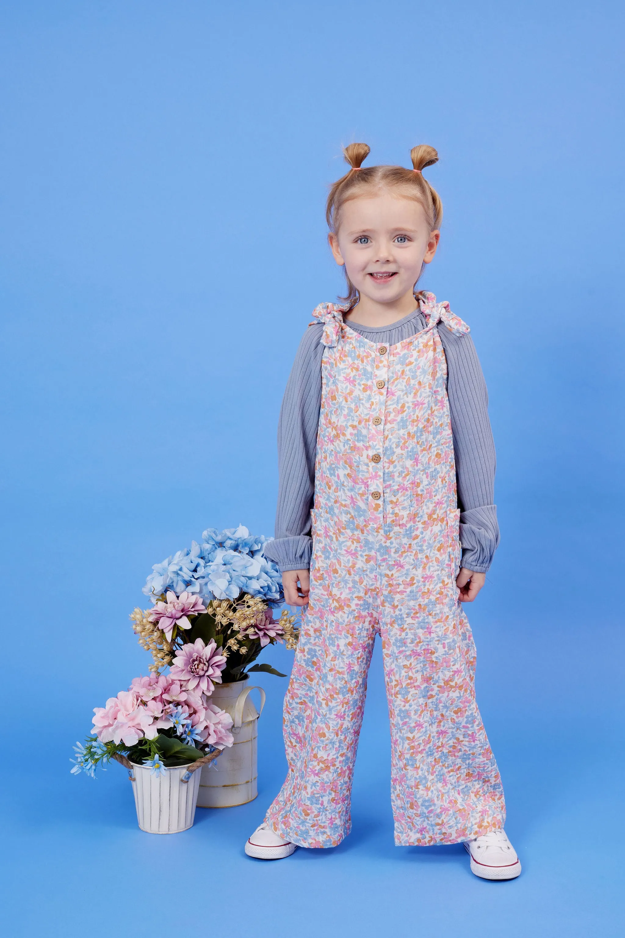 Kapow Kids Primrose Wide Leg Overalls