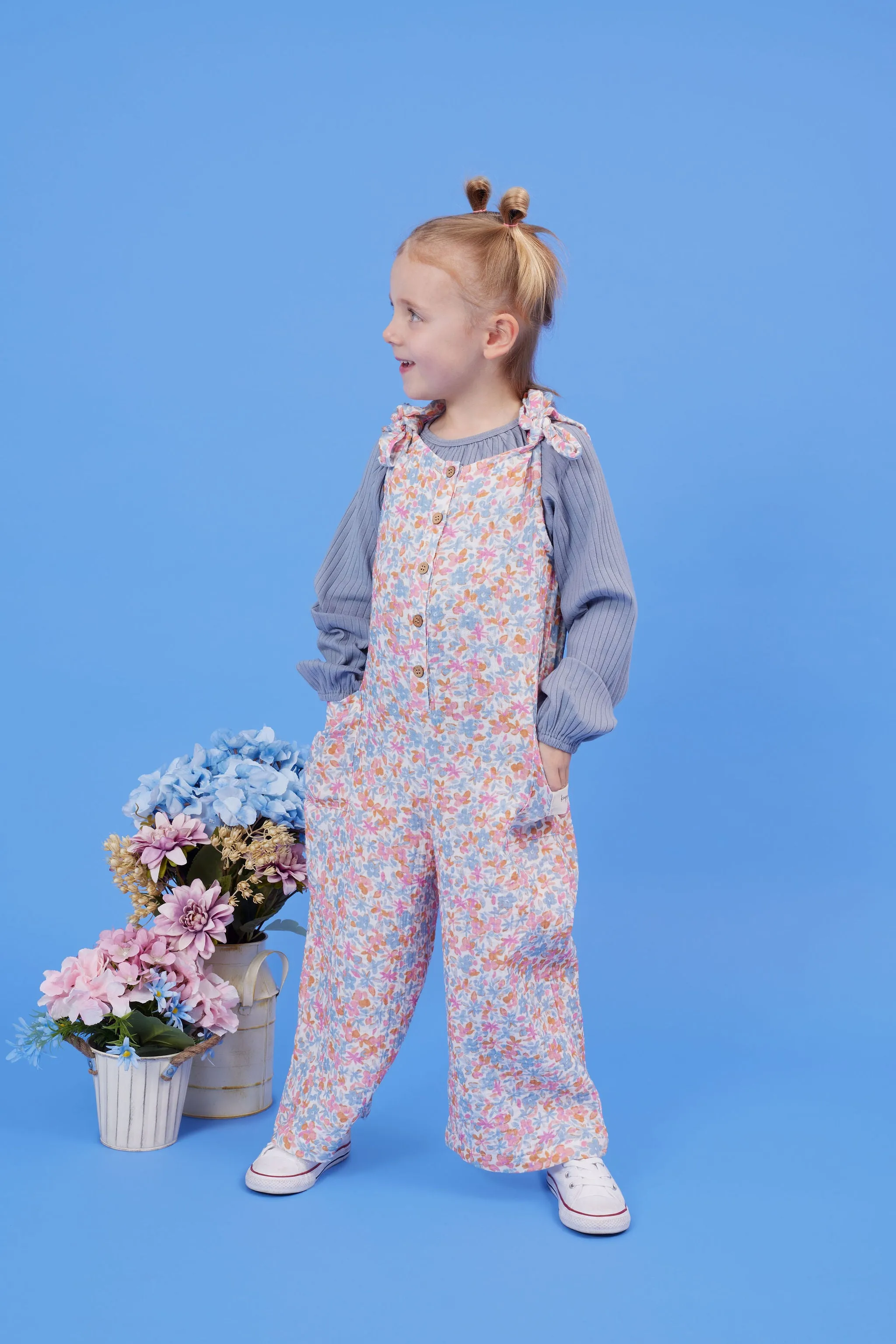 Kapow Kids Primrose Wide Leg Overalls