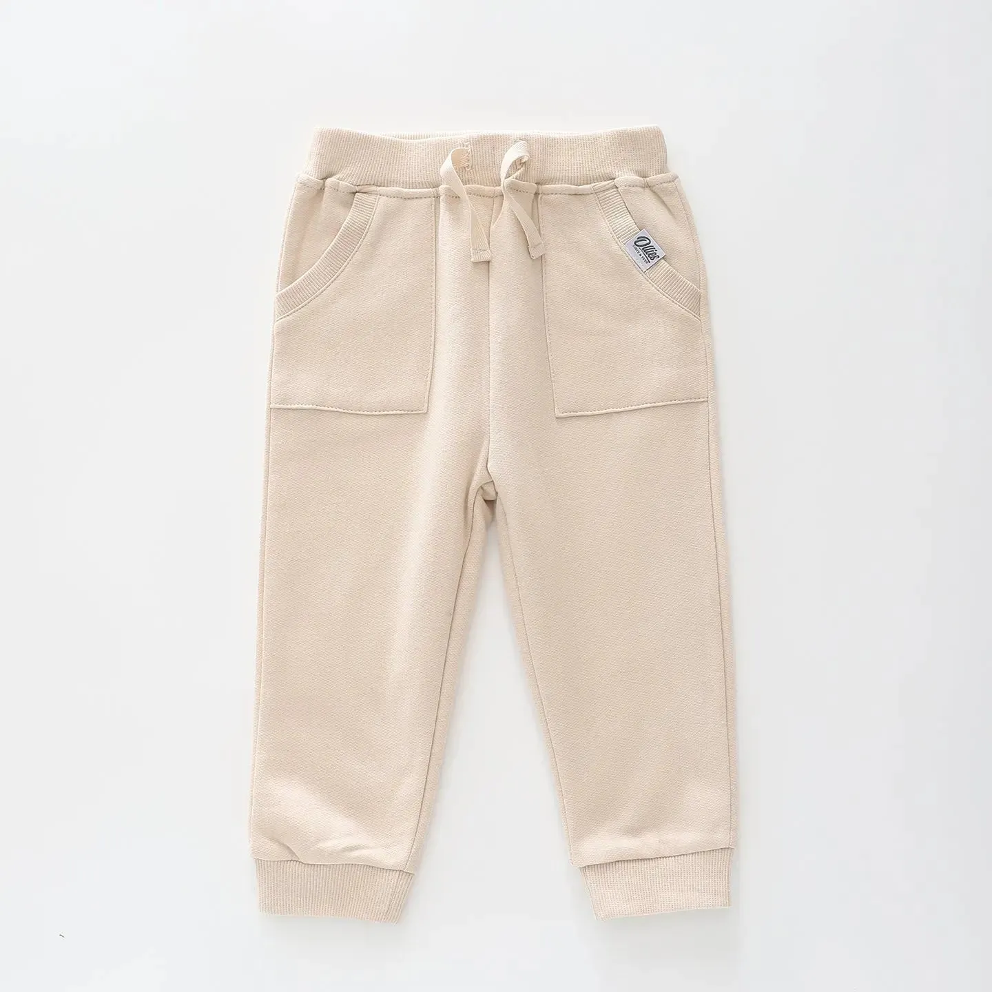 Kids Beige Track Pants