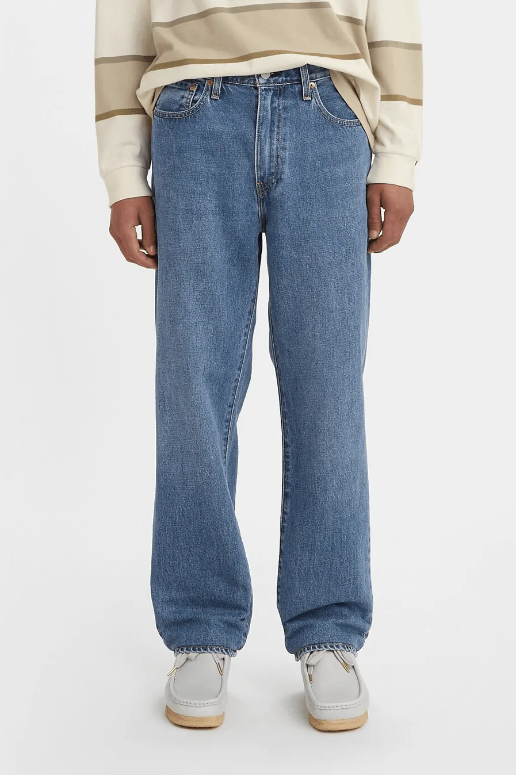 LEVI'S STAY LOOSE JEANS JEANS - MEDIUM INDIGO STONEWASH