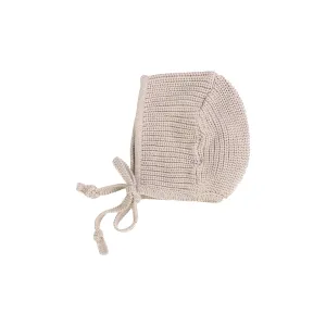 LILETTE  BY LIL LEGS  BY LIL LEGS OAT CHUNKY KNIT BONNET