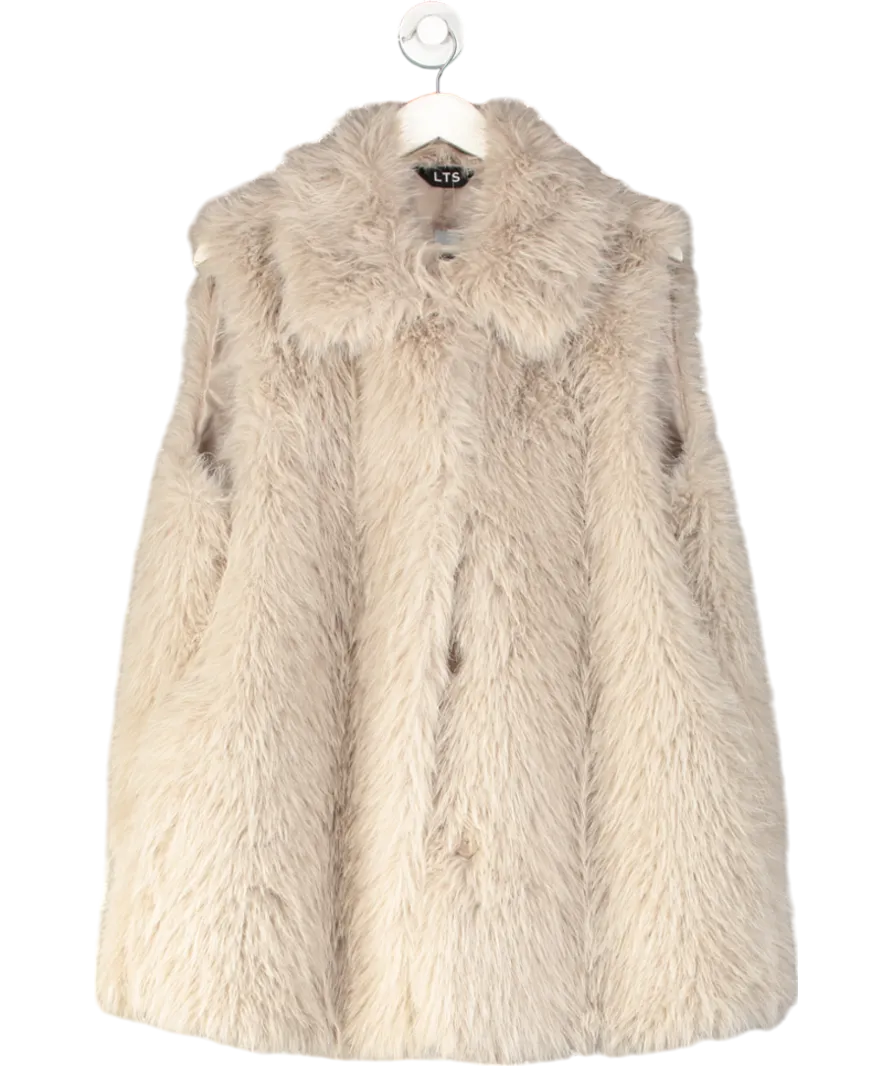 Long Tall Sally Grey Faux Fur Gilet UK 20