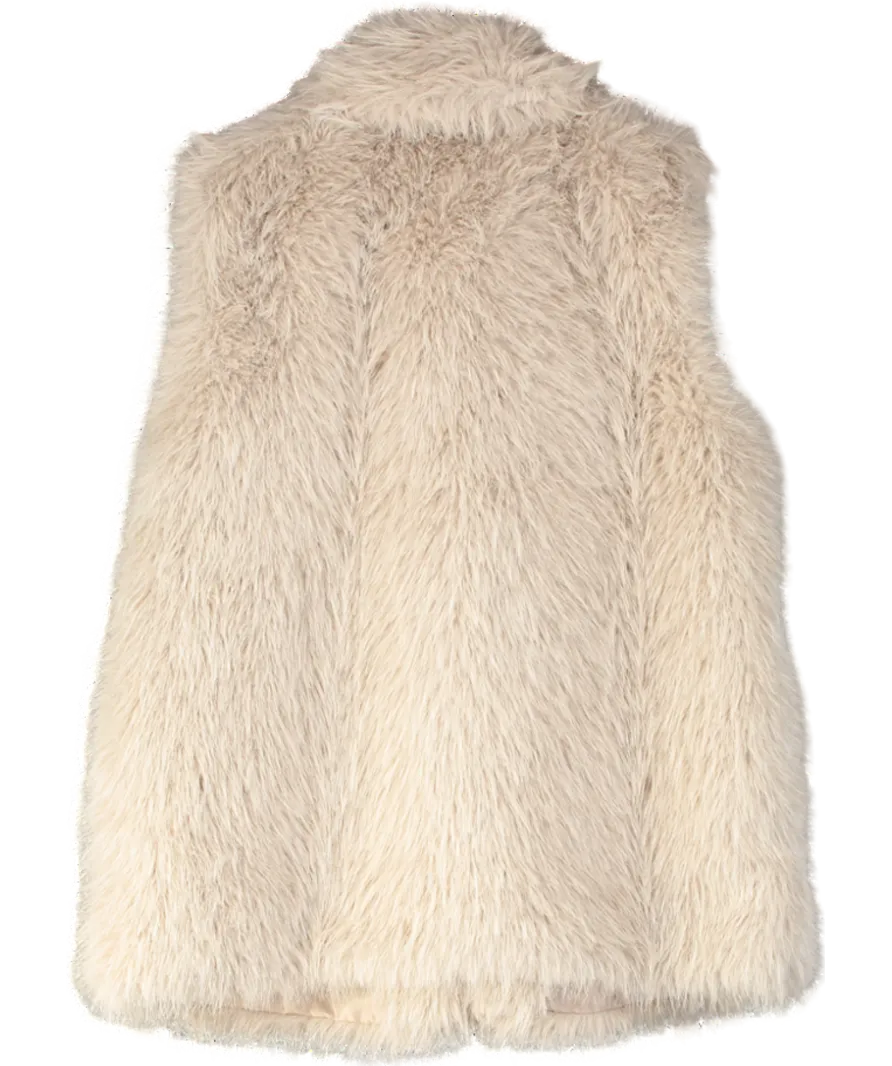 Long Tall Sally Grey Faux Fur Gilet UK 20