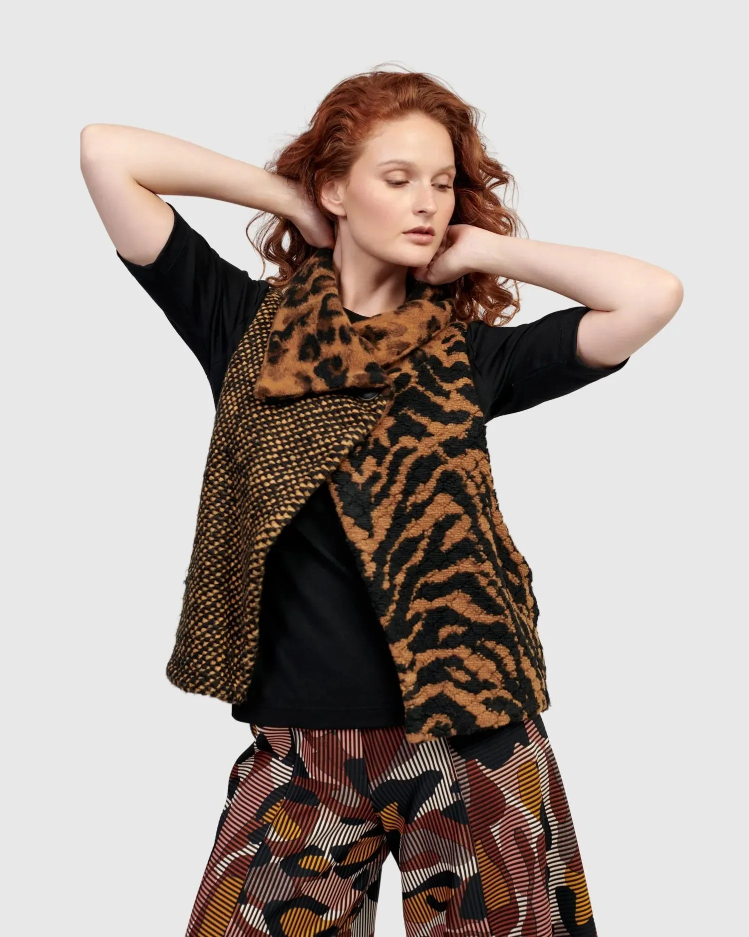 Lula Cropped Vest, Mix