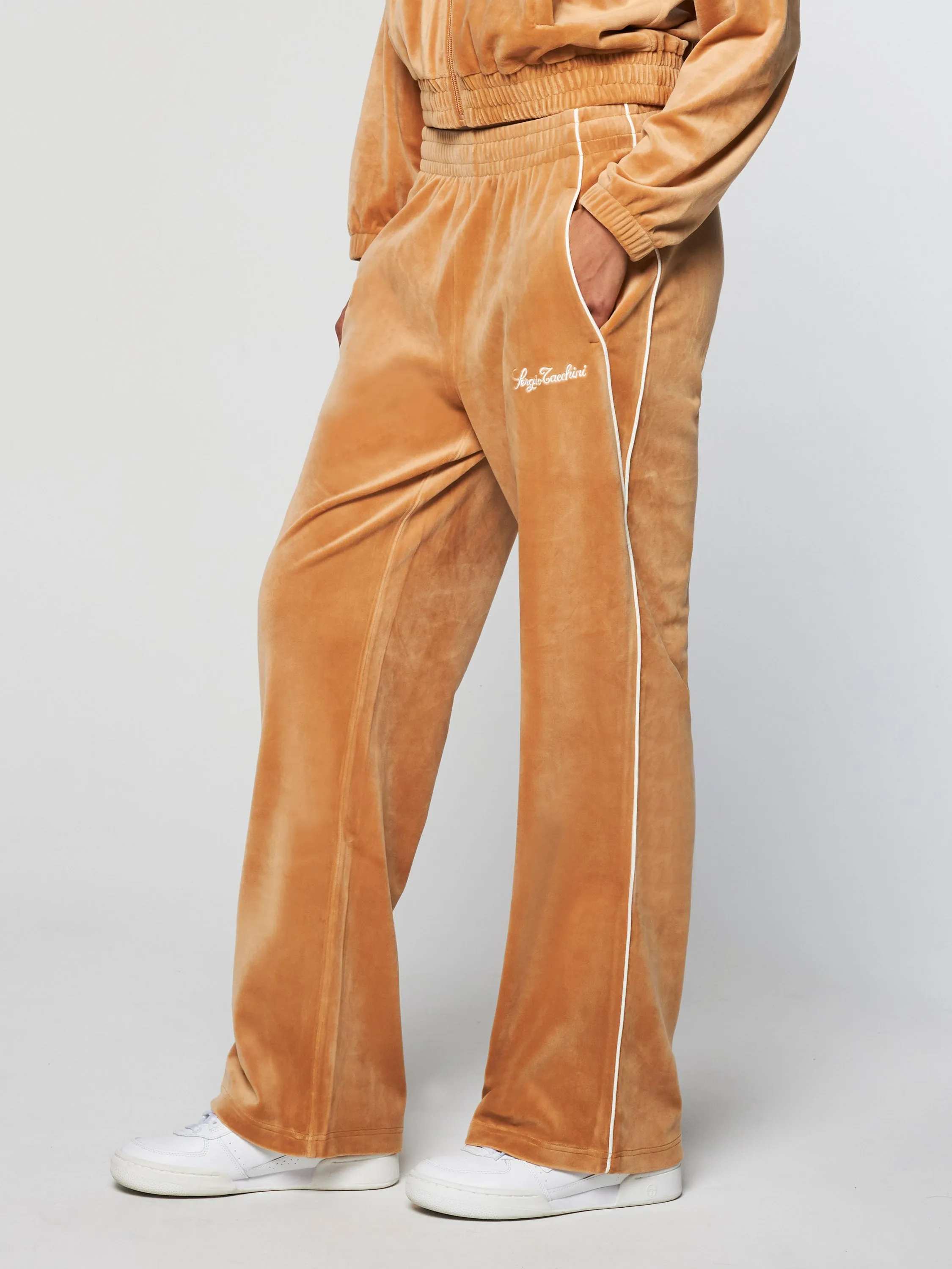Mare Velour  Pant- Meerkat