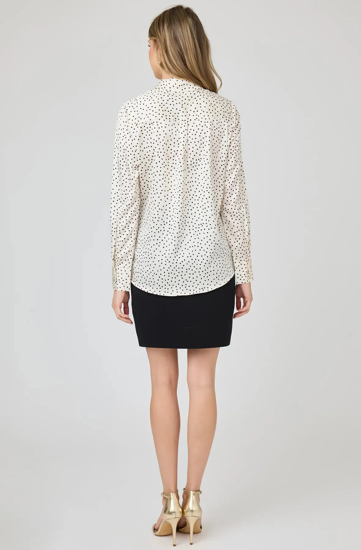 Printed Button-up blouse