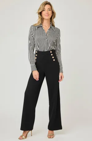 Striped Button-up blouse