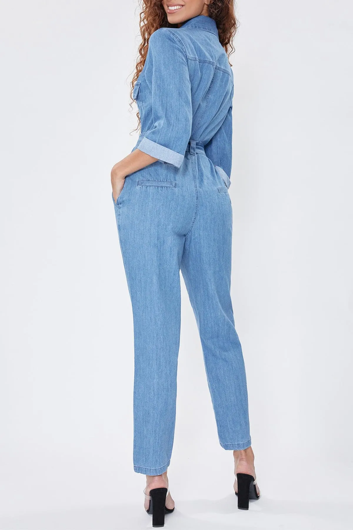 Women's Secrets Button-Up Jumpsuit