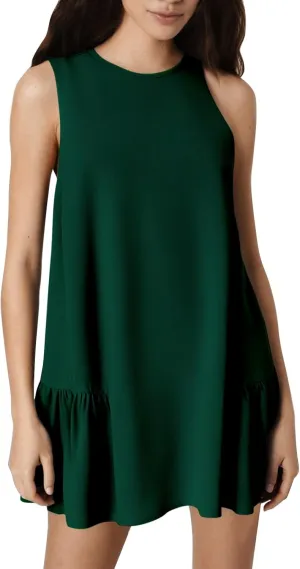 XOWRTE Women's Summer Dresses Round Neck Sleeveless Tank Dress Casual A-Line Sundresses Beach Vacation Clothes Mini Dress